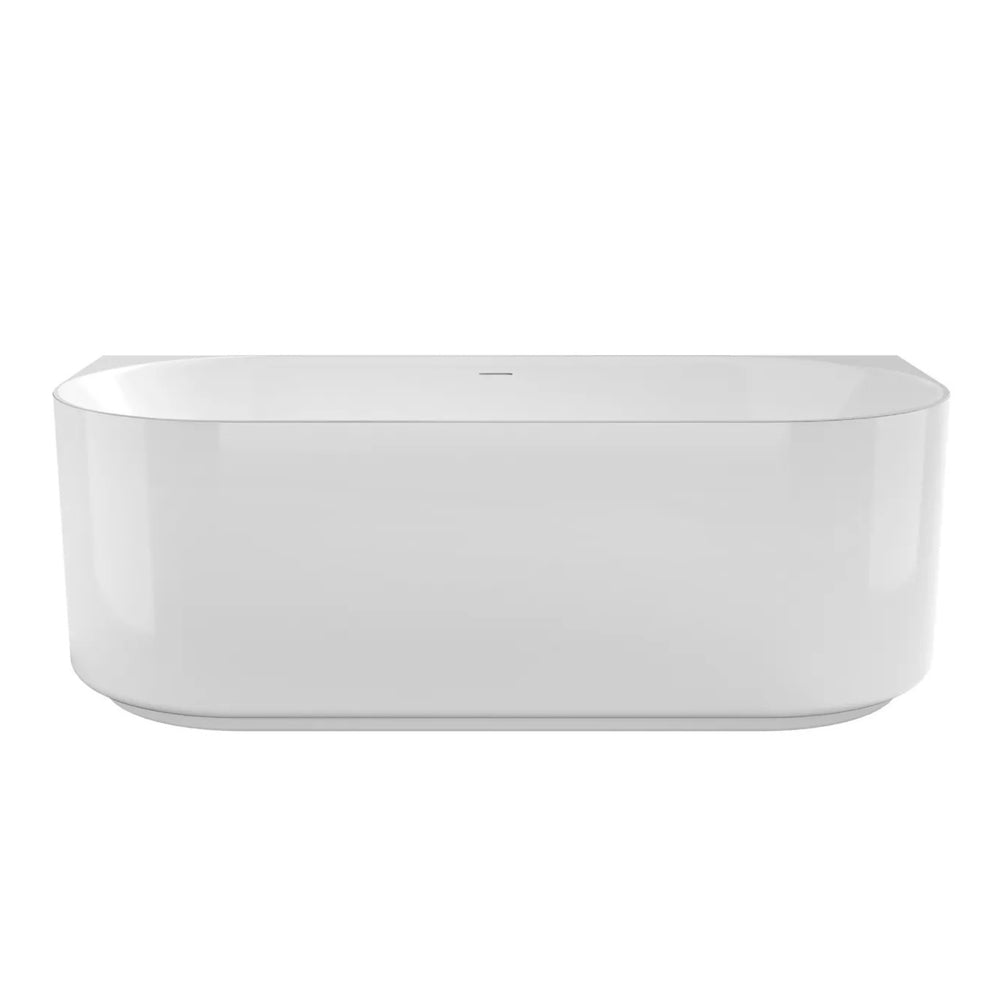 ATTICA CELINE BACK TO WALL BATHTUB WITH OVERFLOW GLOSS WHITE (AVAILABLE IN 1500MM AND 1700MM)