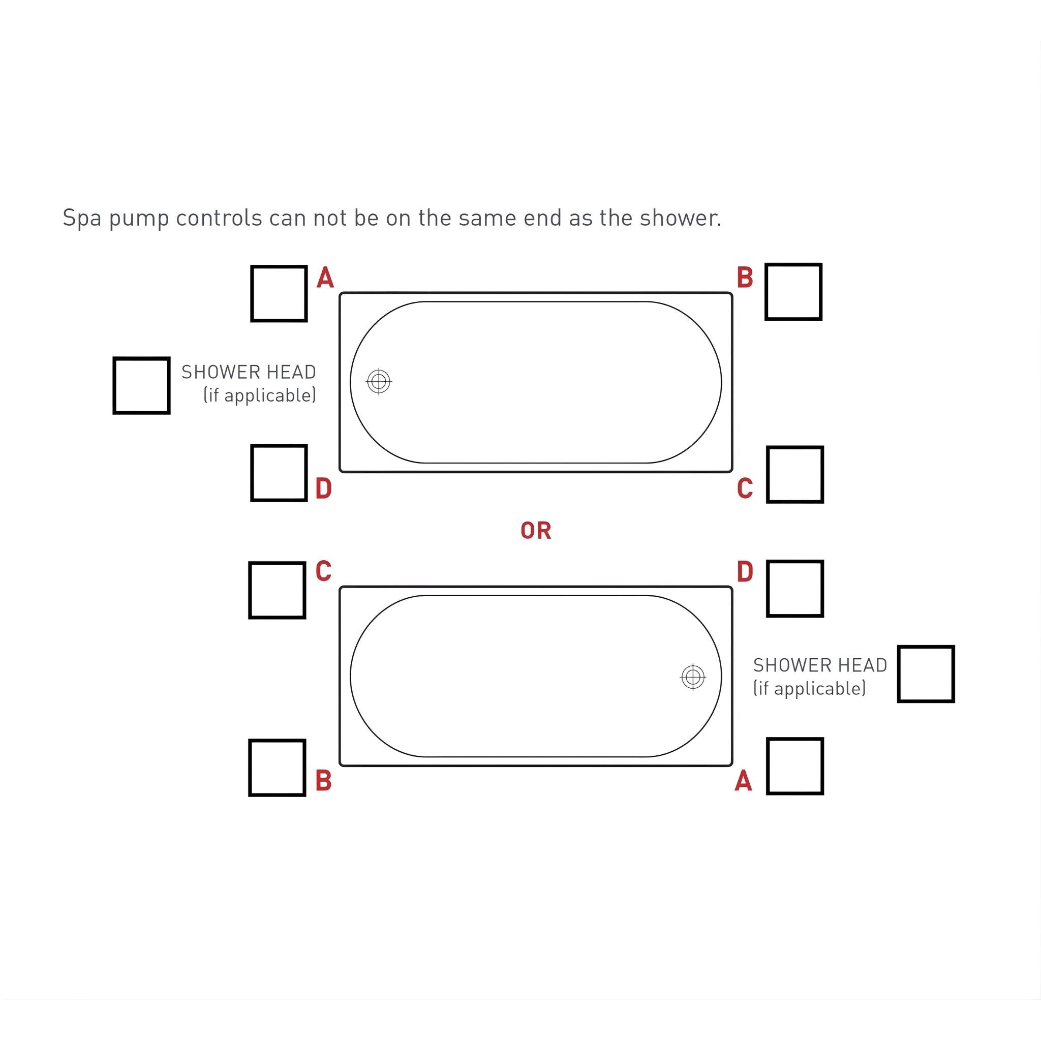 DECINA ADATTO INSET SANTAI SPA BATH GLOSS WHITE (AVAILABLE IN 1510MM AND 1650MM) WITH 10-JETS