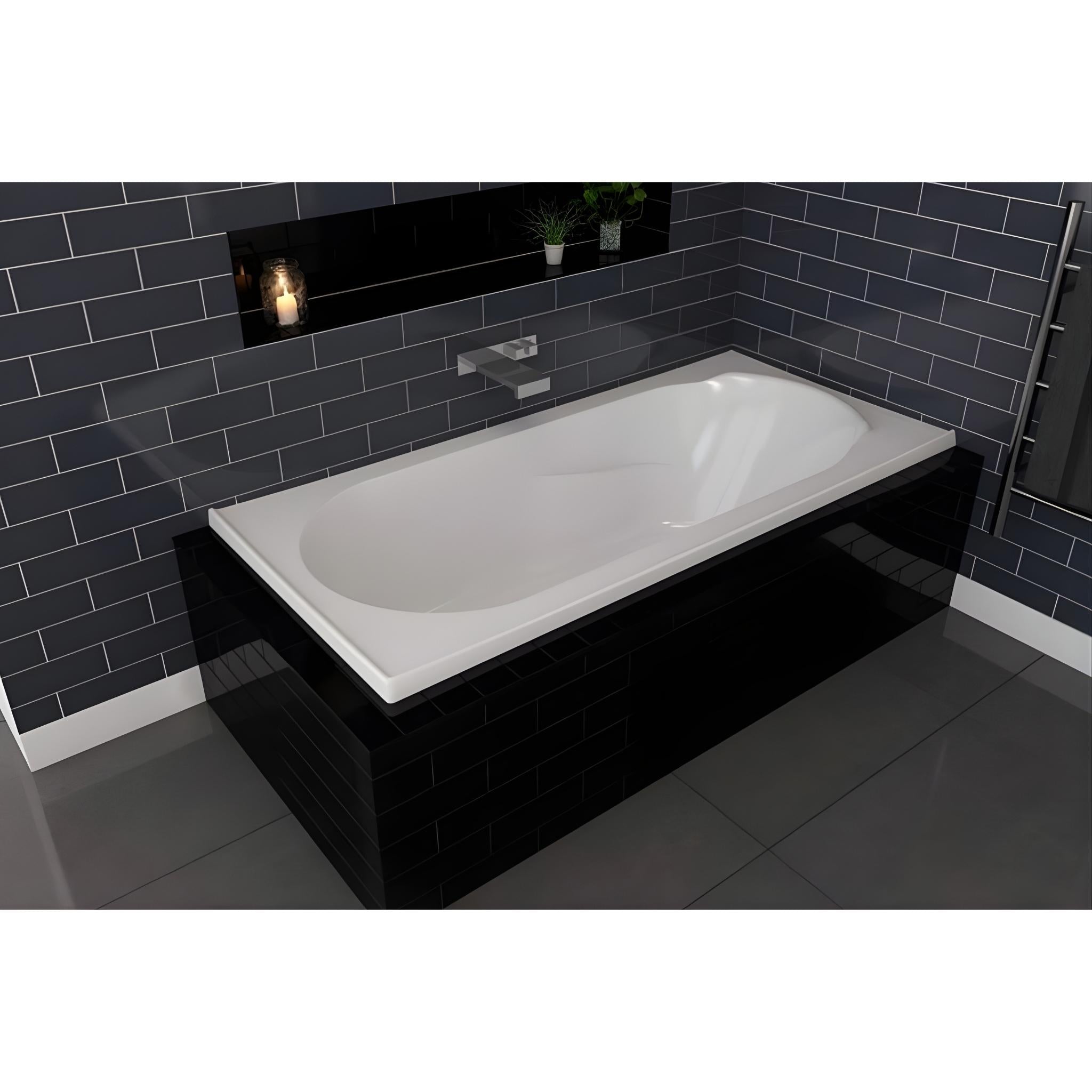 DECINA ADATTO INSET BATH GLOSS WHITE (AVAILABLE IN 1510MM AND 1650MM)