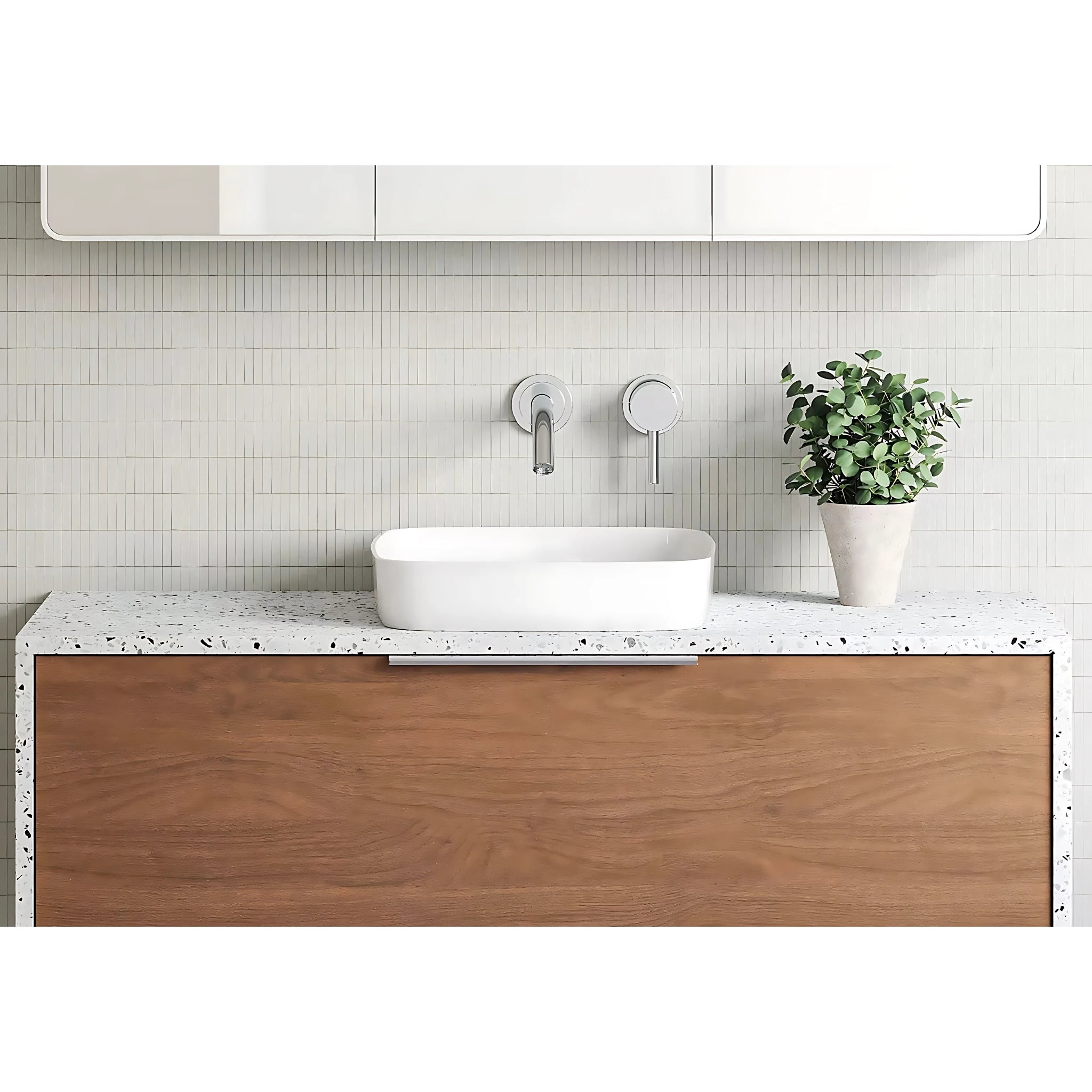 TIMBERLINE ADDISON INSET BASIN GLOSS WHITE 400MM
