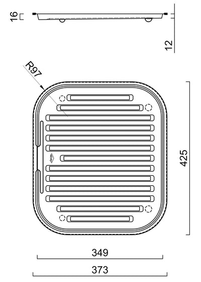 SCHOCK DISH TRAY STAINLESS STEEL