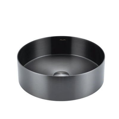 ALIA SS ABOVE COUNTER BASIN STAINLESS STEEL GUNMETAL GREY 400MM