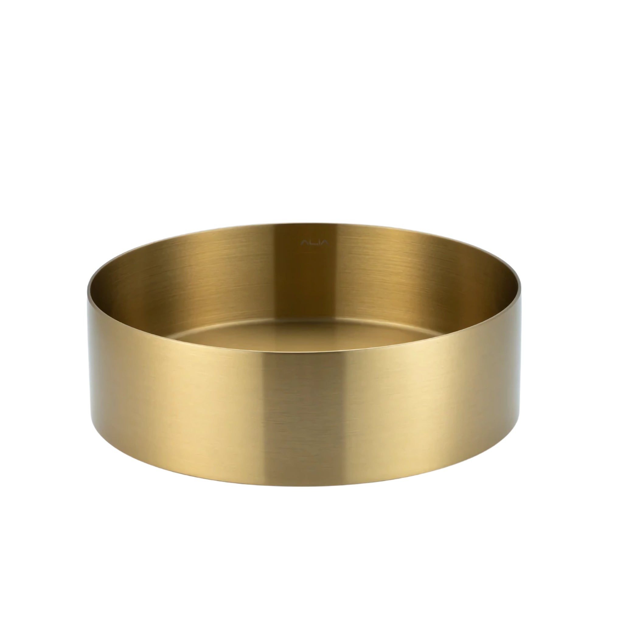 ALIA SS ABOVE COUNTER BASIN STAINLESS STEEL BRUSHED GOLD 400MM