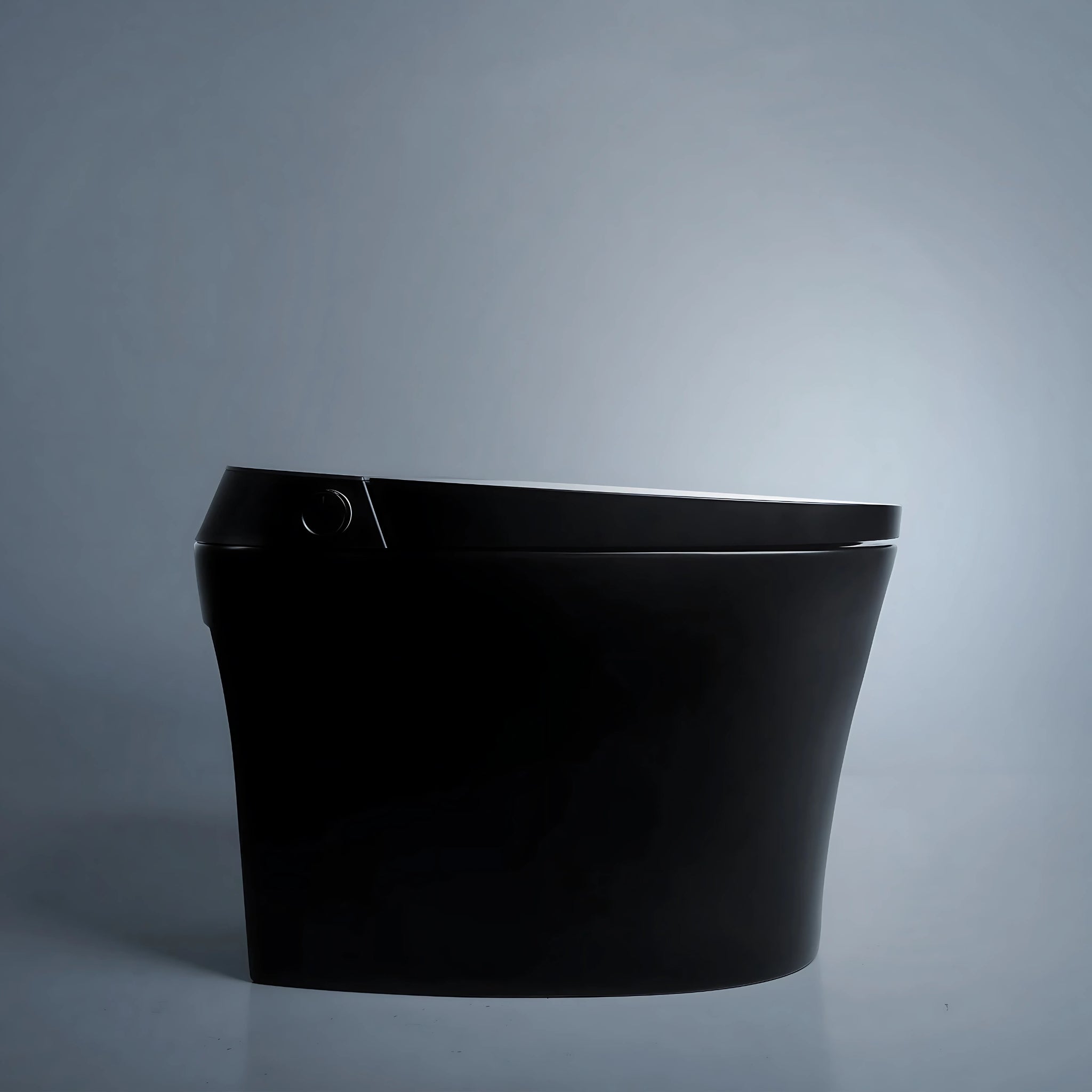 ALIA SMART INTEGRATED TOILET WITH REMOTE CONTROLLED WASHLET ELONGATED MATTE BLACK