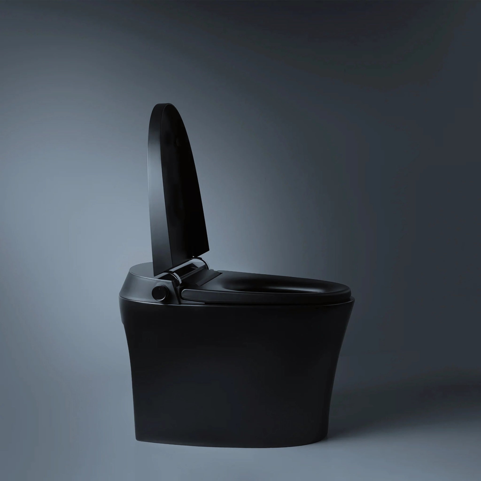 ALIA SMART INTEGRATED TOILET WITH REMOTE CONTROLLED WASHLET ELONGATED MATTE BLACK