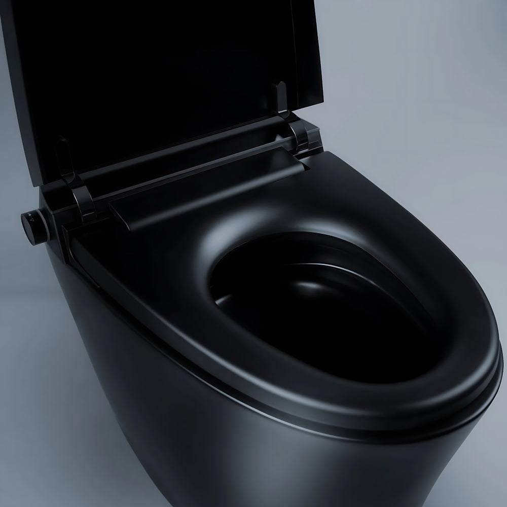 ALIA SMART INTEGRATED TOILET WITH REMOTE CONTROLLED BIDET ELONGATED MATTE BLACK