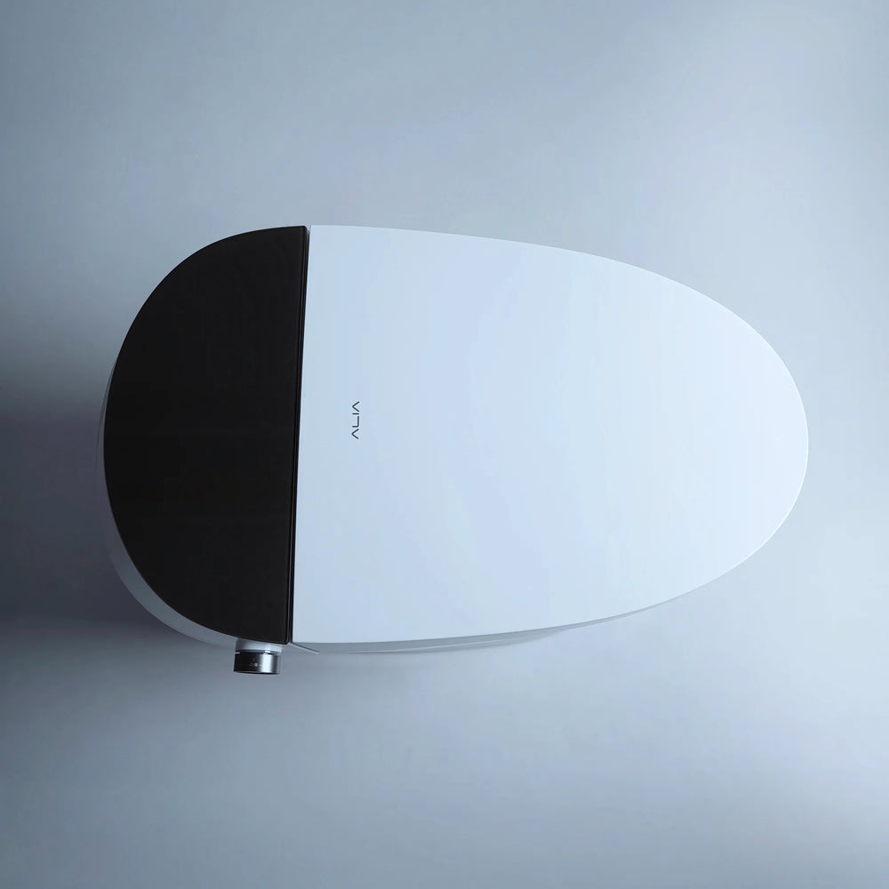 ALIA SMART INTEGRATED TOILET WITH REMOTE CONTROLLED BIDET ELONGATED WHITE