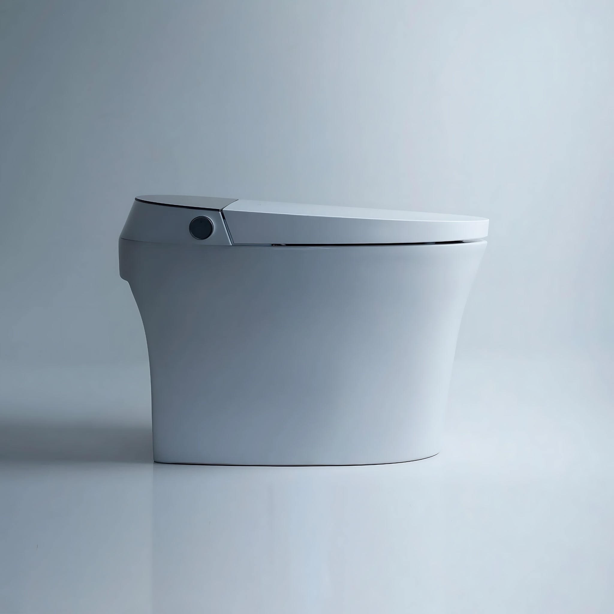 ALIA SMART INTEGRATED TOILET WITH REMOTE CONTROLLED BIDET ELONGATED WHITE