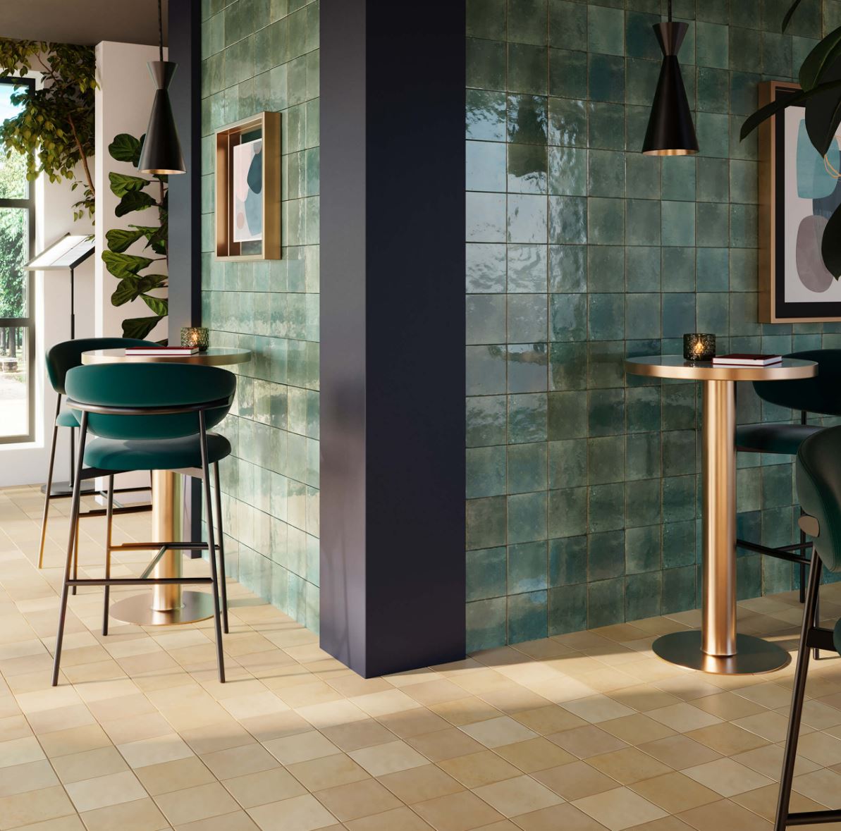 DUNE CERAMICA AGADIR SELVA ULTRA GLOSS 147X147MM SQUARE TILE (PER BOX)