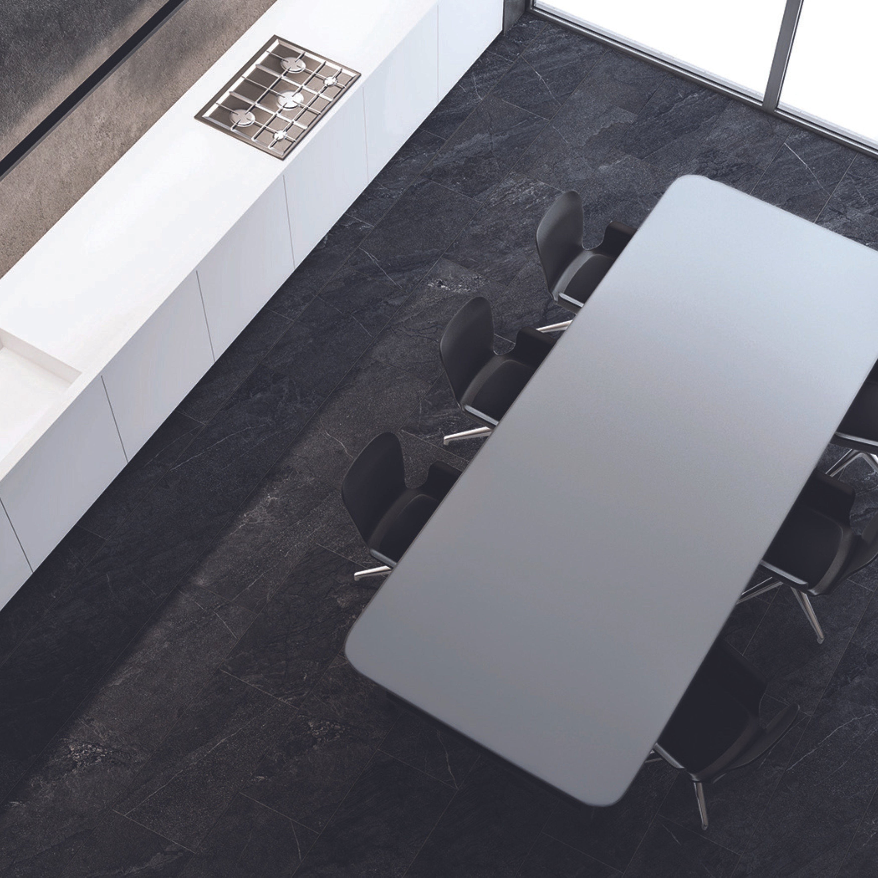 EVERSTONE AGATHOS ANTHRACITE MATTE 600X300MM RECTANGULAR TILE (PER BOX)