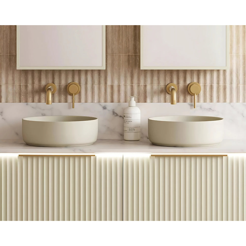 TIMBERLINE ALLURE ABOVE COUNTER BASIN MATTE IVORY 360MM