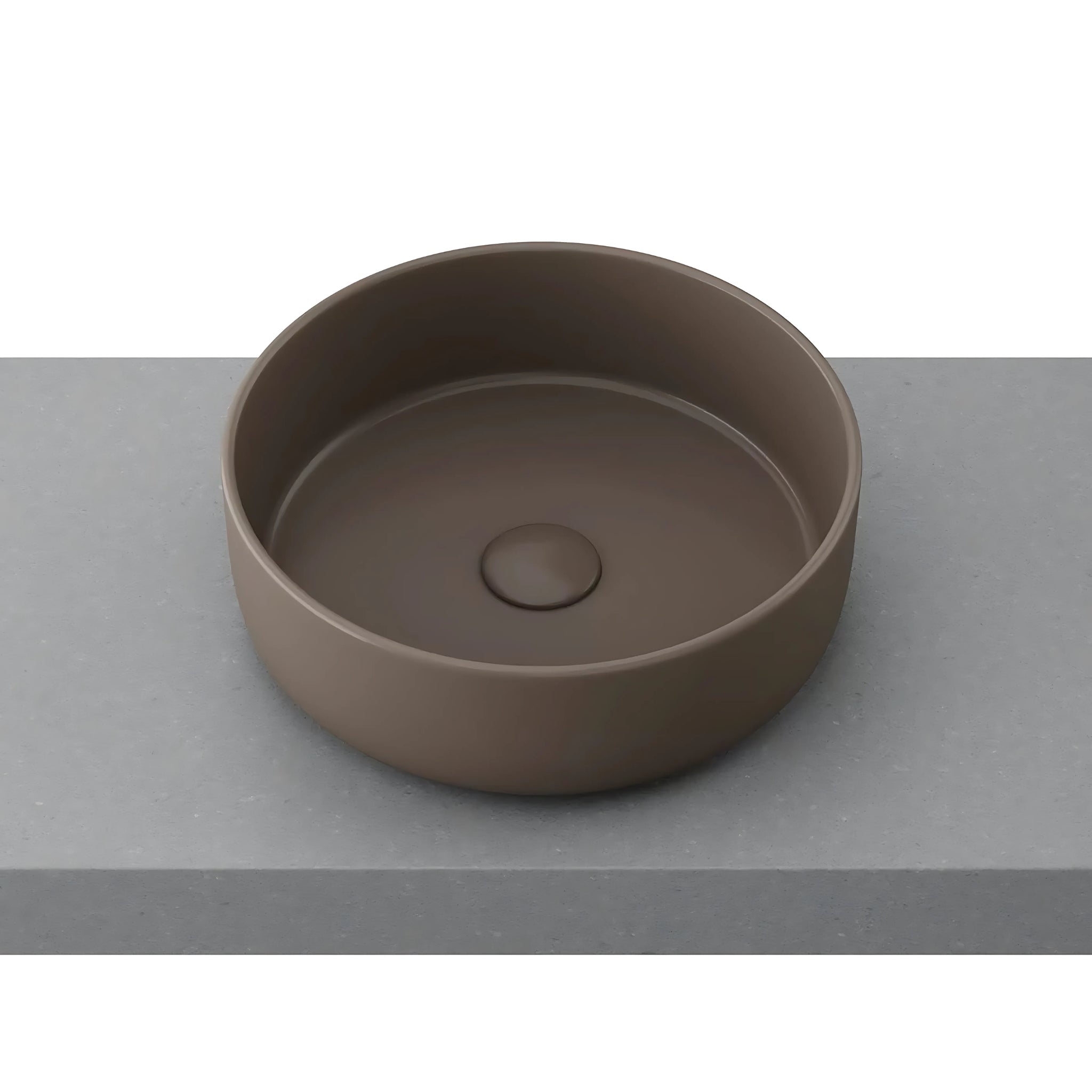 TIMBERLINE ALLURE ABOVE COUNTER BASIN MATTE TAUPE 360MM
