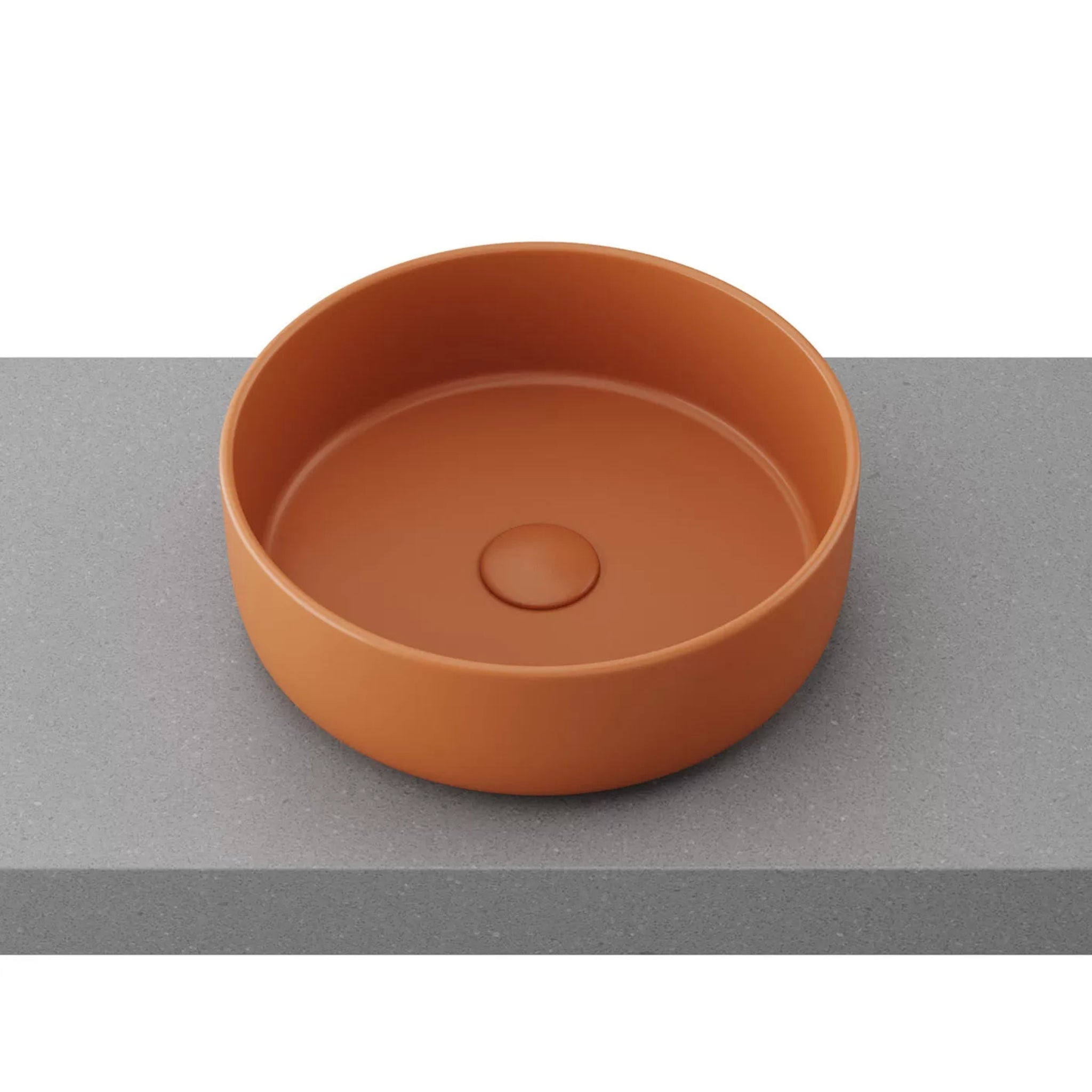 TIMBERLINE ALLURE ABOVE COUNTER BASIN MATTE TERRACOTTA 360MM