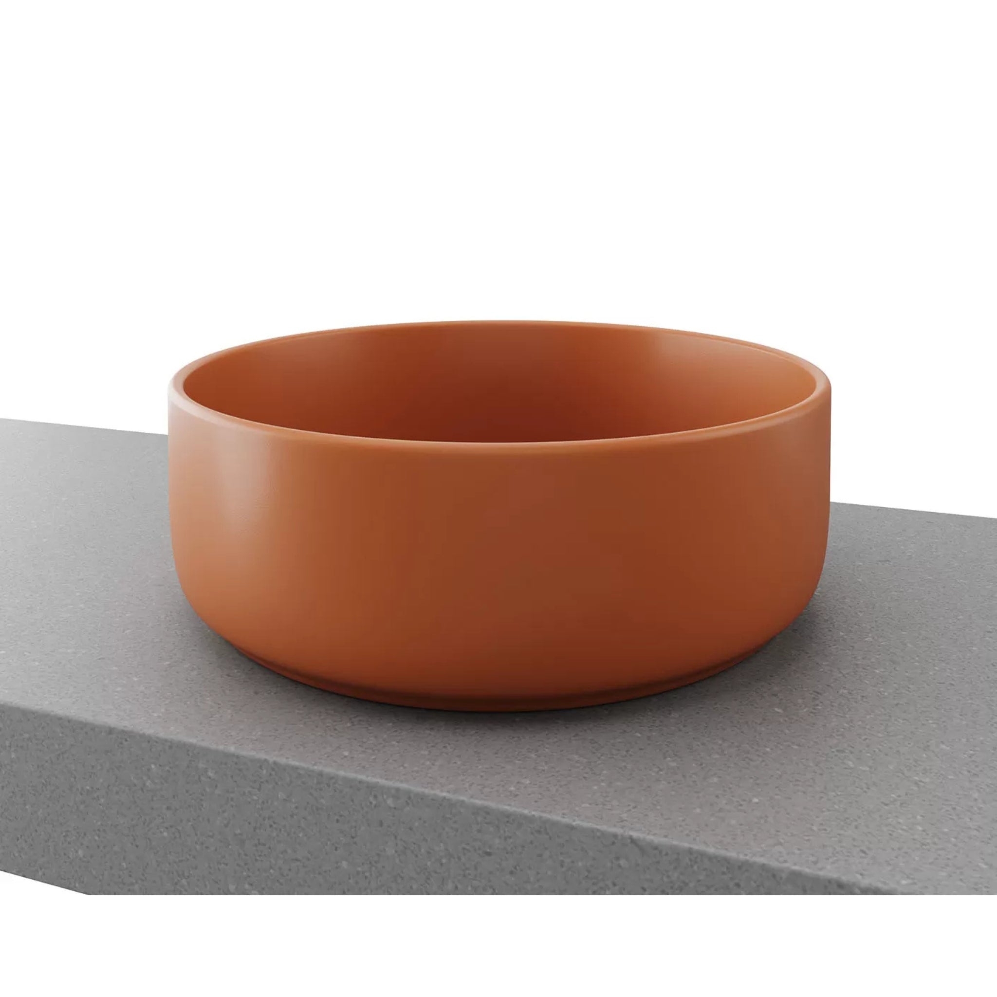 TIMBERLINE ALLURE ABOVE COUNTER BASIN MATTE TERRACOTTA 360MM