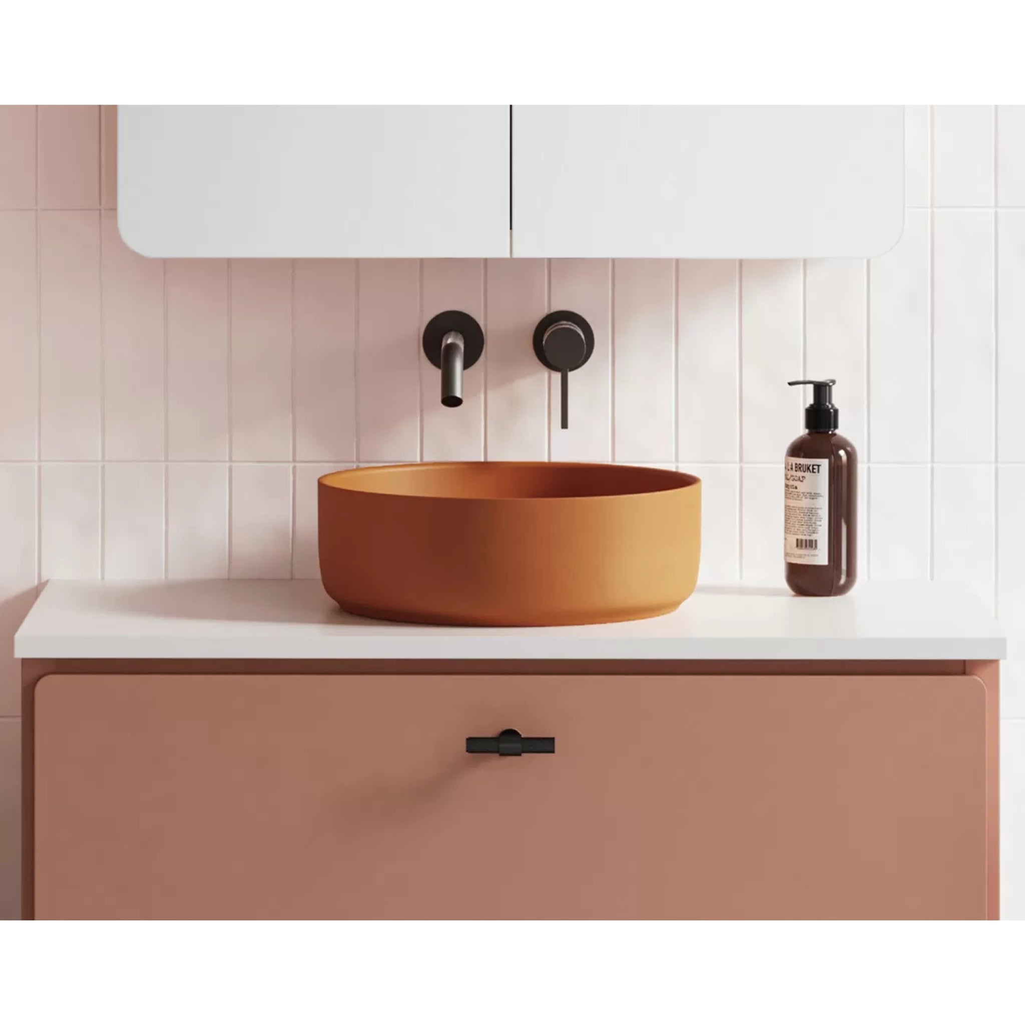 TIMBERLINE ALLURE ABOVE COUNTER BASIN MATTE TERRACOTTA 360MM