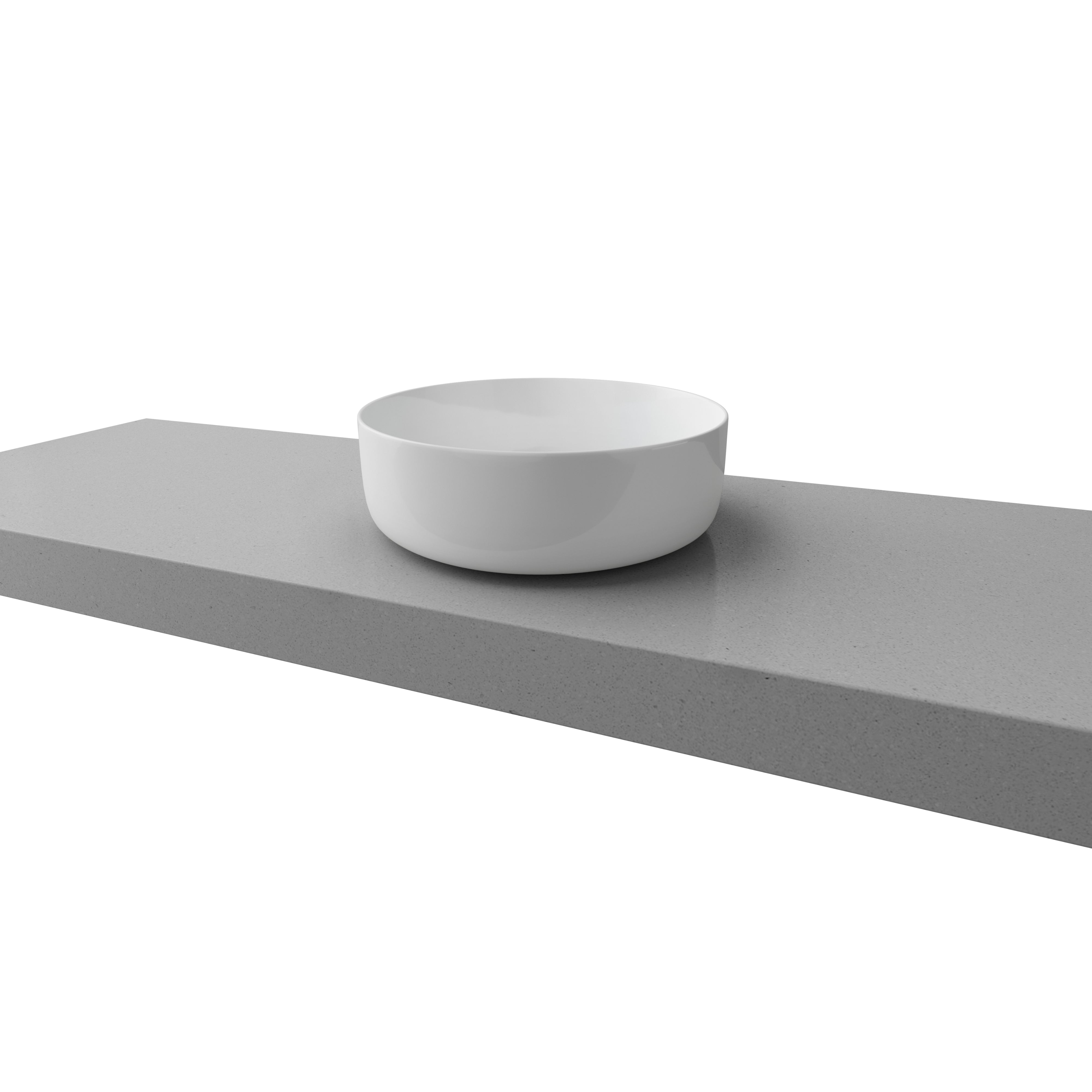 TIMBERLINE ALLURE ABOVE COUNTER BASIN GLOSS WHITE 360MM