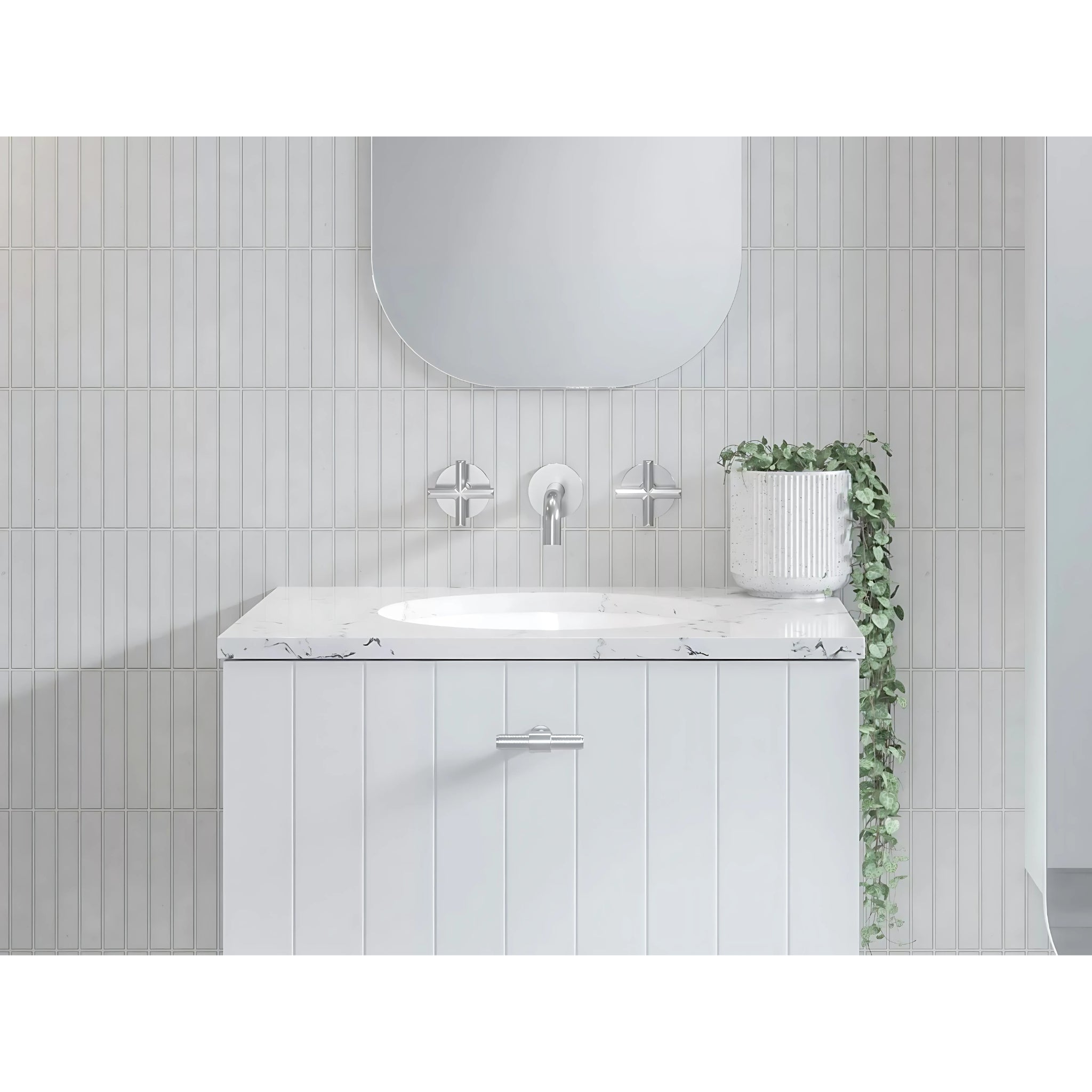 TIMBERLINE ALLURE UNDER COUNTER BASIN GLOSS WHITE 360MM
