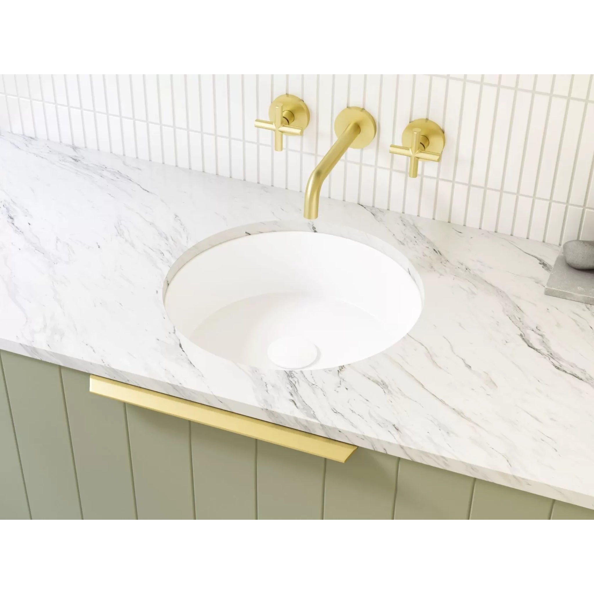 TIMBERLINE ALLURE UNDER COUNTER BASIN MATTE WHITE 360MM