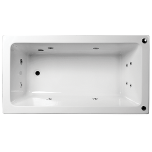 BROADWAY ALPHA BUILT-IN SPA BATHTUB WHITE (AVAILABLE IN 1490MM, 1700MM AND 1795MM) WITH 6 JETS