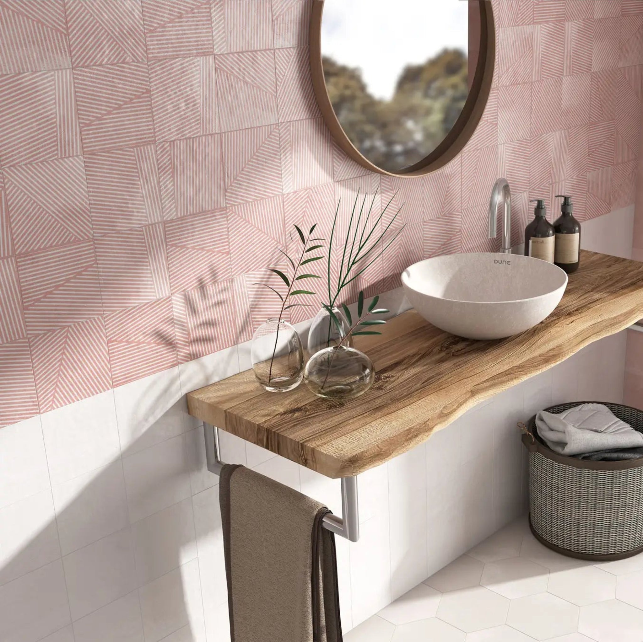 ELITE DUNE BERLIN WHITE MATTE 147X147MM SQUARE TILE (PER BOX)