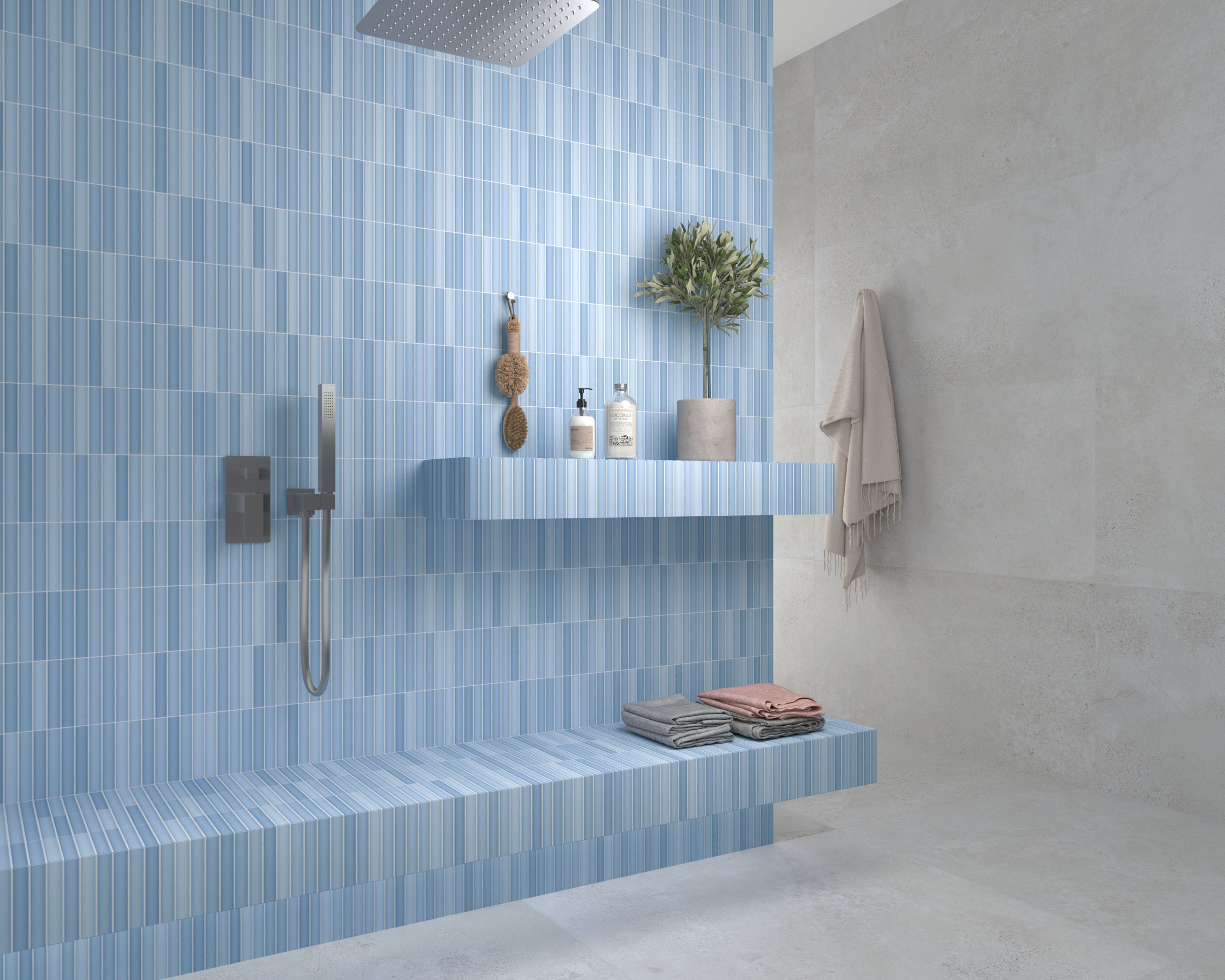 DUNE CERAMICA KIT-KAT SKY MATTE 115X231MM MOSAIC TILE (PER BOX)