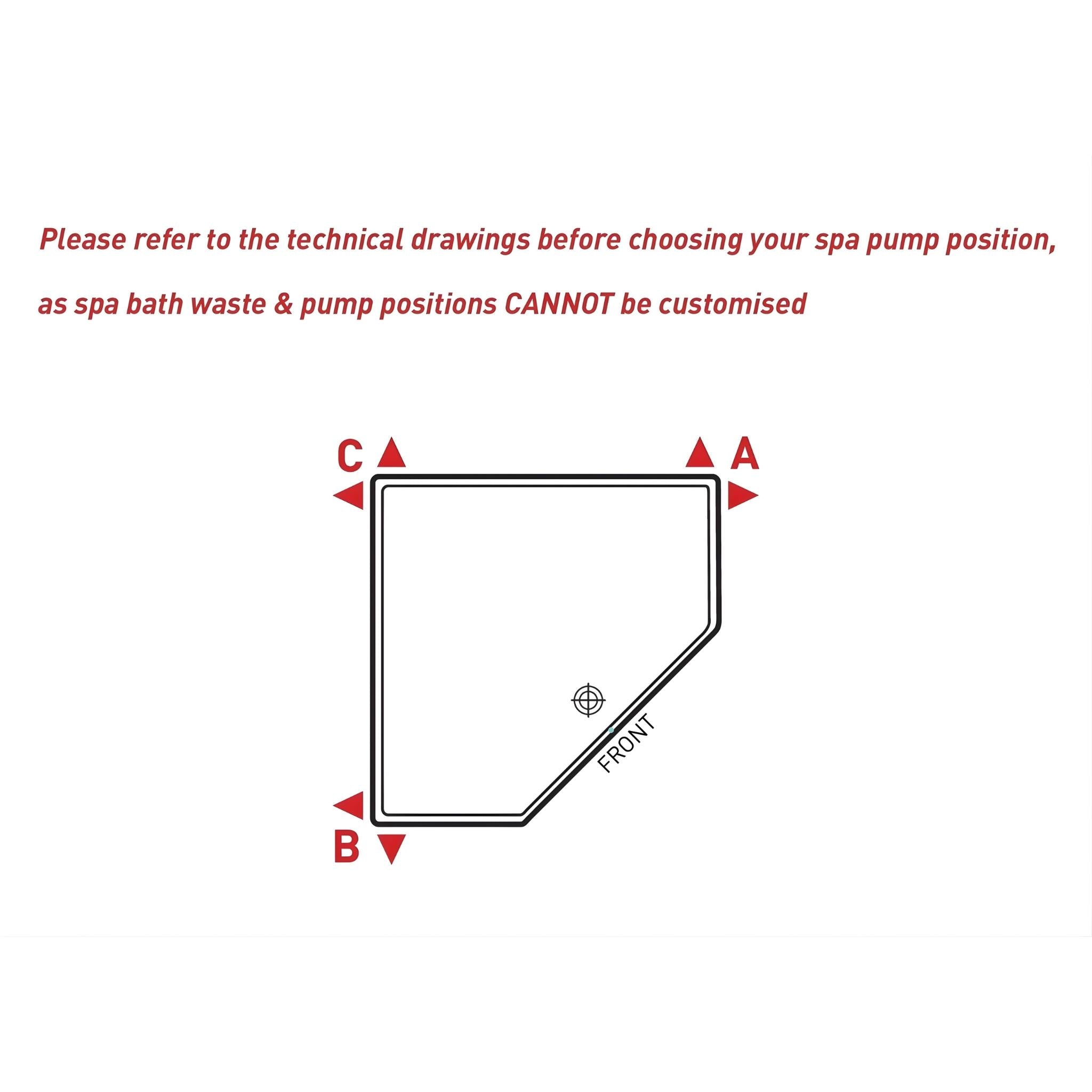 DECINA ANGELIQUE CORNER CONTOUR SPA BATH GLOSS WHITE (AVAILABLE IN 1295MM AND 1465MM) WITH 14-JETS