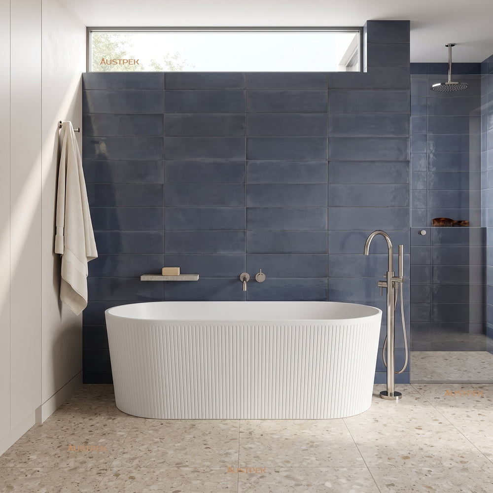 ATTICA NOOSA FREESTANDING BATH MATTE WHITE (AVAILABLE IN 1500MM AND 1700MM)