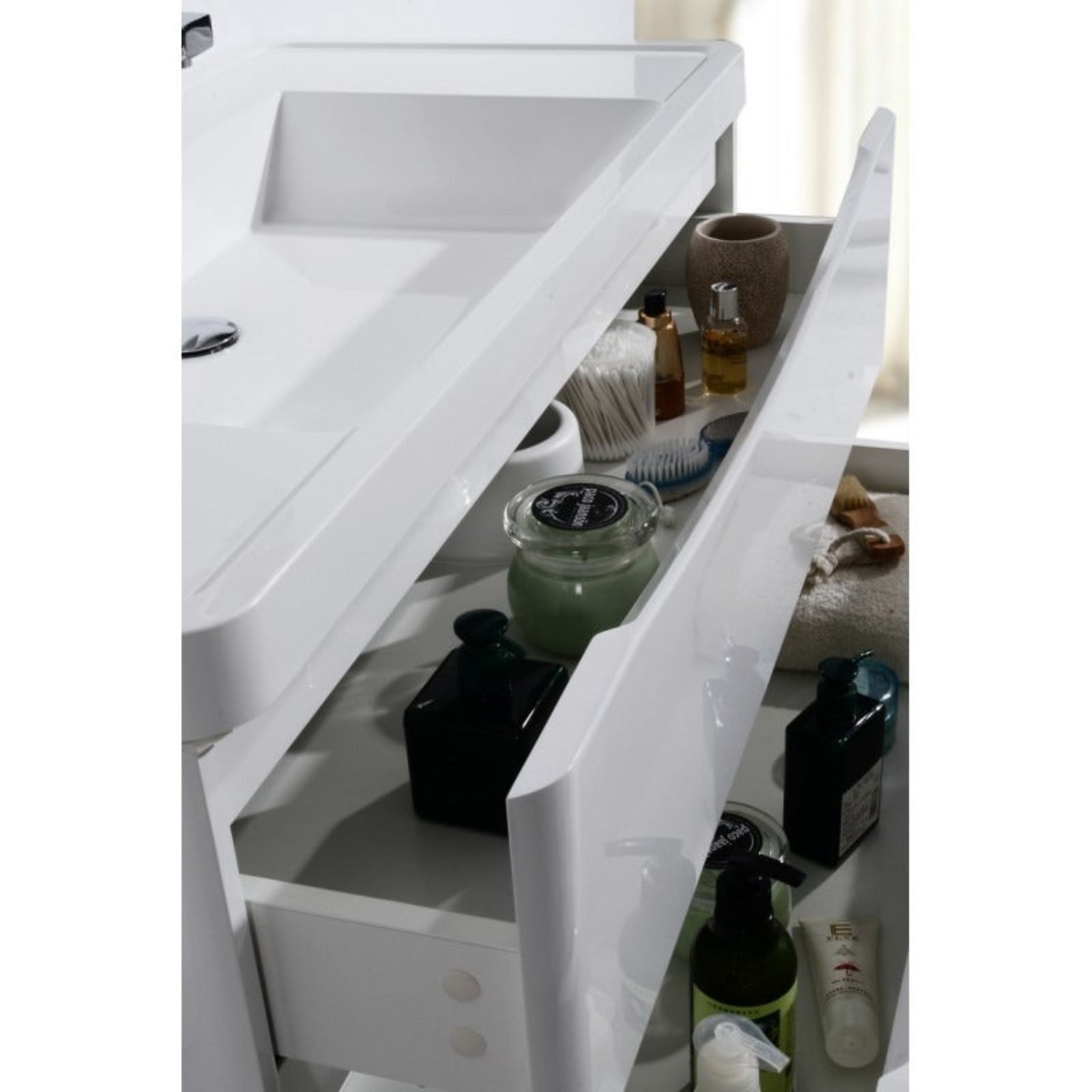 BELBAGNO ANCONA GLOSS WHITE 1200MM SINGLE BOWL WALL HUNG VANITY AND BASIN