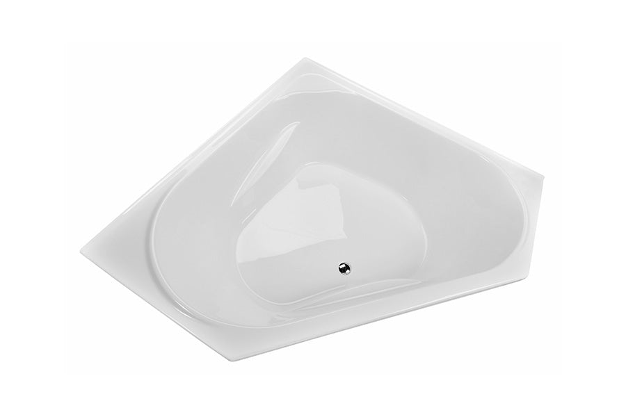 DECINA ANGELIQUE INSET CORNER BATH GLOSS WHITE (AVAILABLE IN 1295MM AND 1465MM)