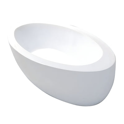BROADWAY APLAUSO FREESTANDING BATHTUB GLOSS WHITE (AVAILABLE IN 1800MM AND 1930MM)