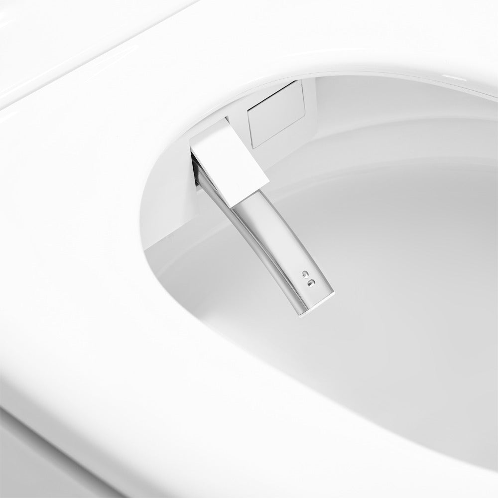 AQUAPERLA INSTANT HEATING SMART TOILET WITH SIDE CONTROL WHITE