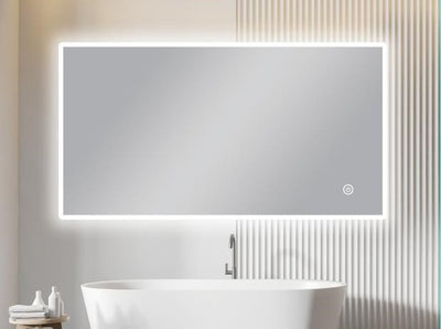 AQUAPERLA RECTANGULAR LED MIRROR SILVER 1500X800MM