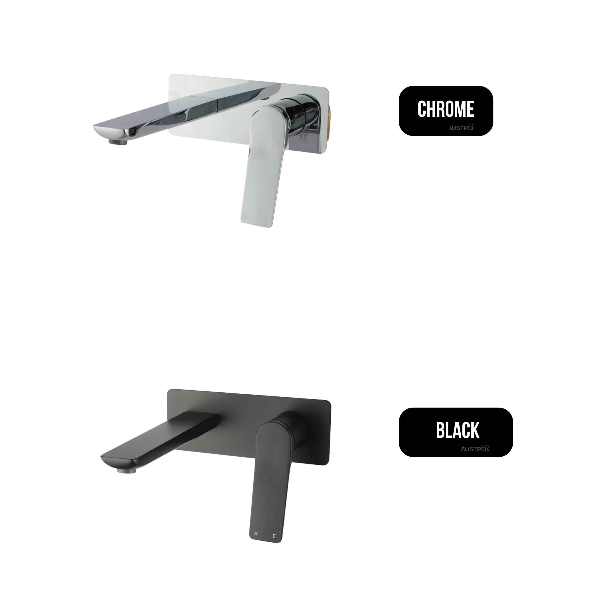 AQUAPERLA RUSHY WALL BATH / BASIN MIXER 200MM CHROME