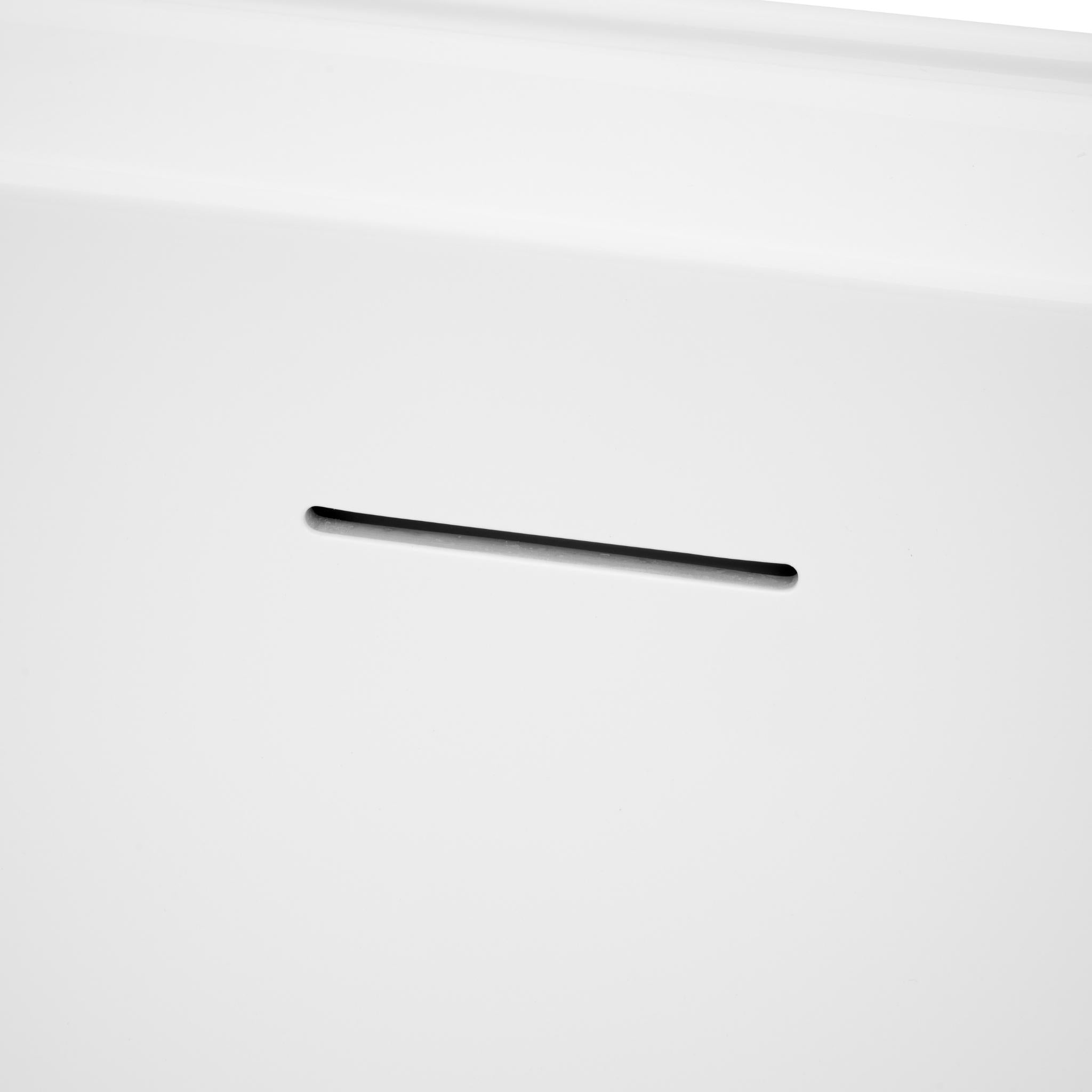 DECINA ARIA BACK-TO-WALL FREESTANDING BATH WITH INTEGRATED OVERFLOW GLOSS WHITE (AVAILABLE IN 1500MM AND 1700MM)