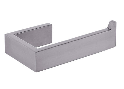AQUAPERLA CAVALLO SQUARE TOILET ROLL HOLDER GUN METAL GREY