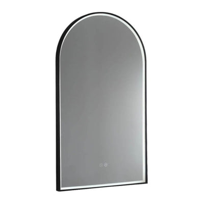 REMER ARCH FRAMED LED MIRROR W/ DEMISTER CUSTOM COLOURS 500X900MM