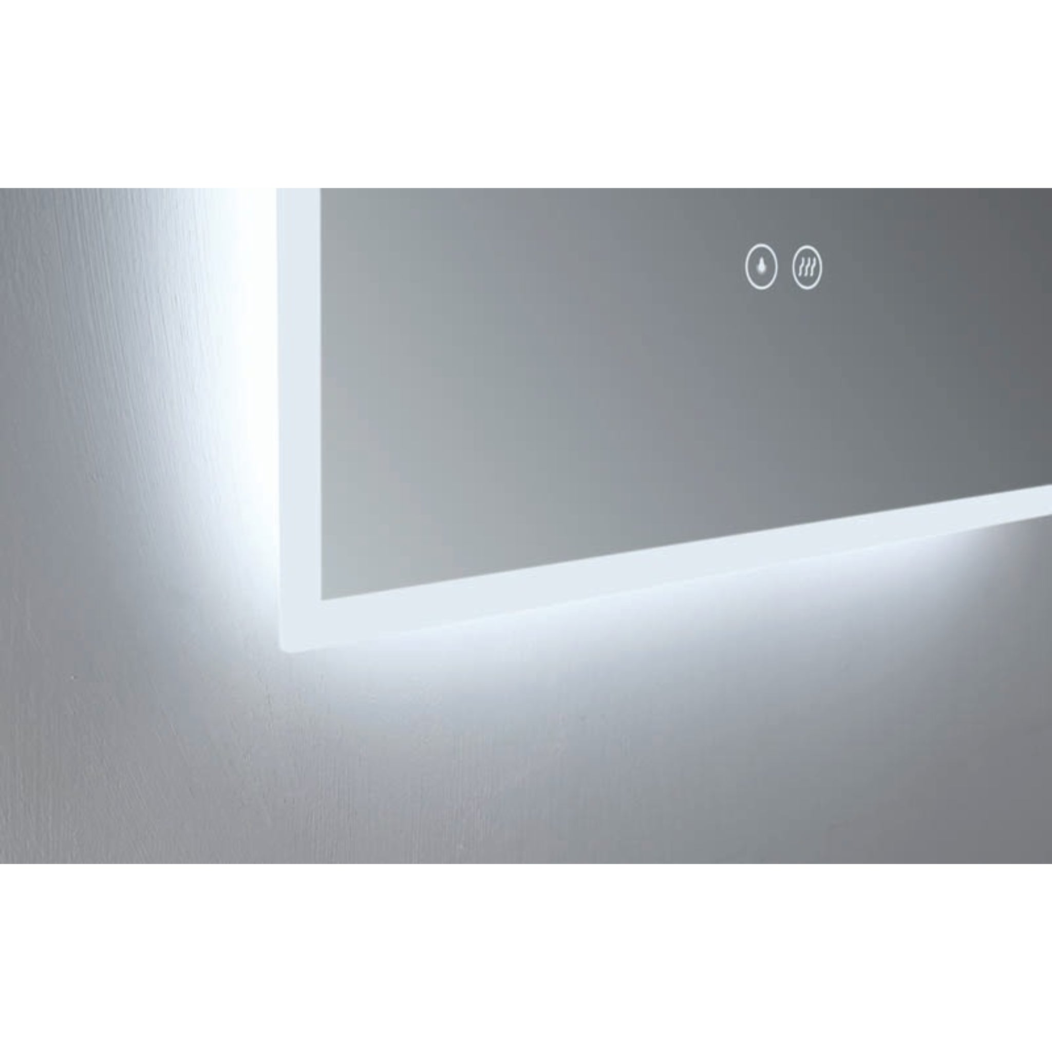 REMER ARCH FRAMELESS LED MIRROR W/ DEMISTER & PORTABLE MAGNIFIER 500X900MM