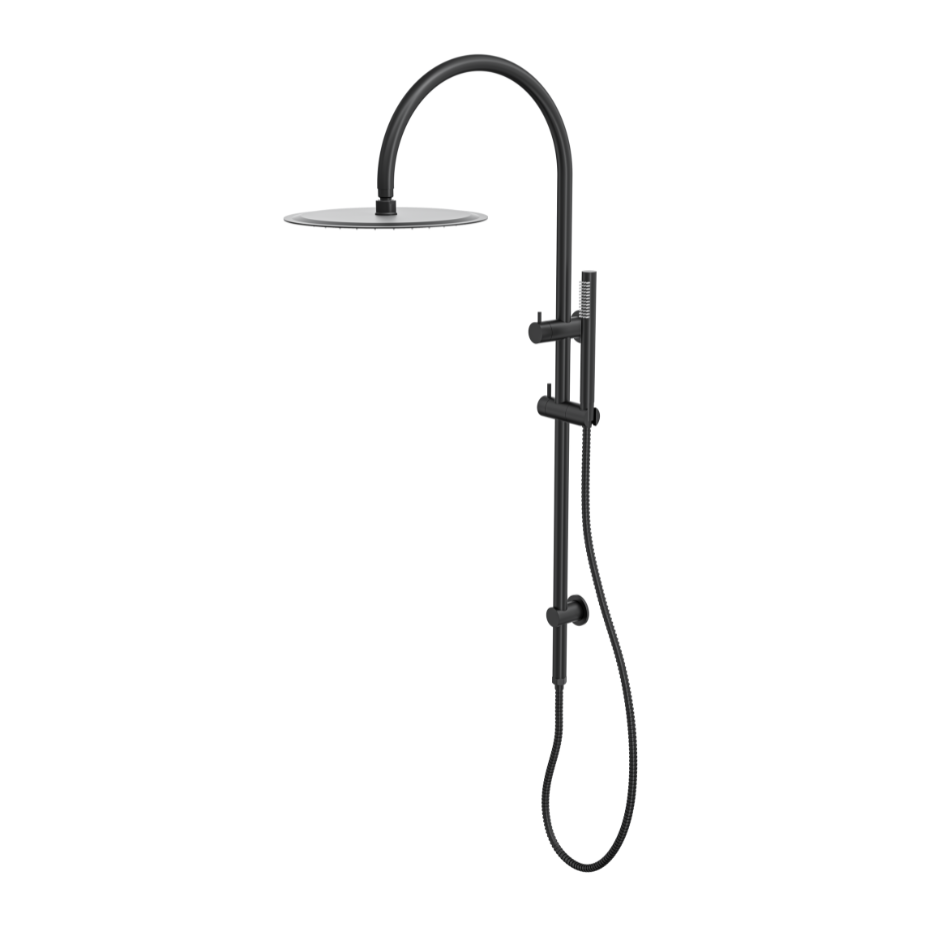 LINSOL ARCHIE SHOWER COMBINATION 300MM ROUND HEAD MATTE BLACK