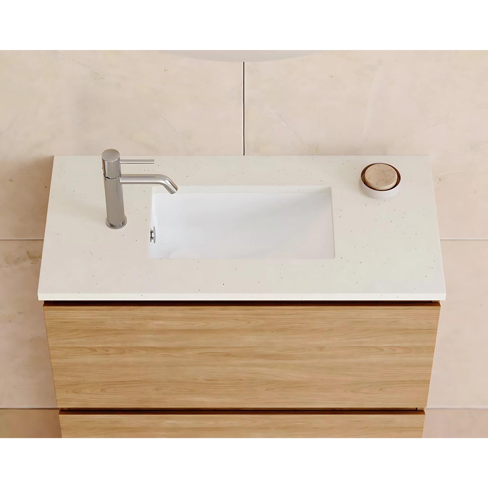 TIMBERLINE MINI RECTANGLE UNDER COUNTER BASIN GLOSS WHITE 425MM