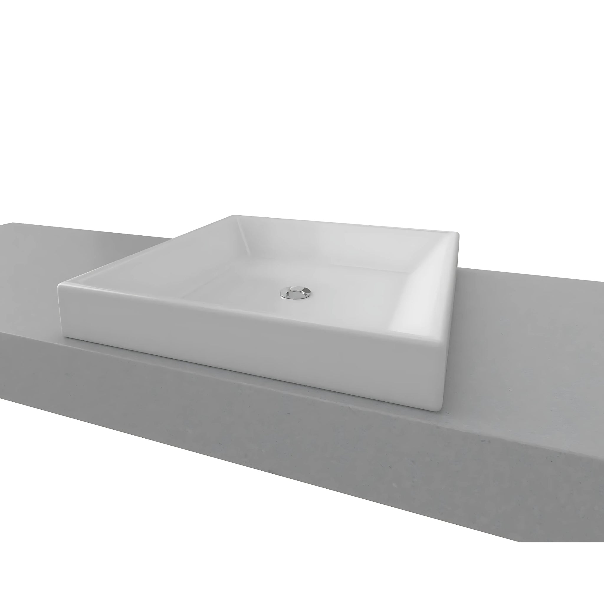 TIMBERLINE ARCADE INSET BASIN GLOSS WHITE 400MM