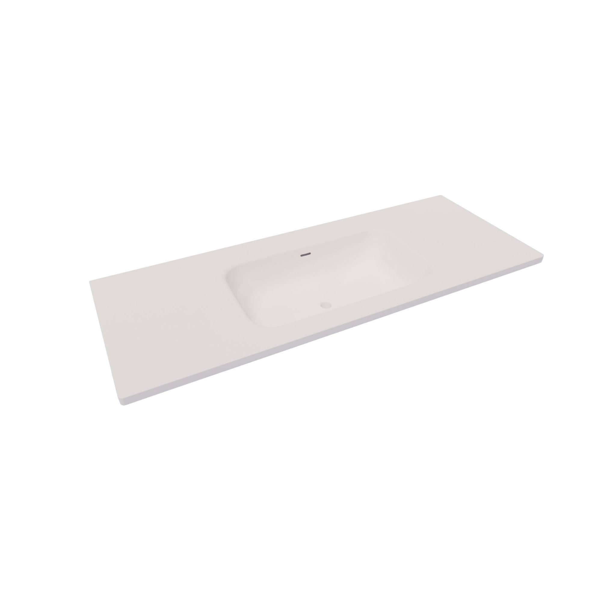 RIVA ARIA UNDERMOUNT SINGLE VANITY SOLID SURFACE TOP MATTE WHITE (AVAILABLE IN MULTIPLE SIZES)