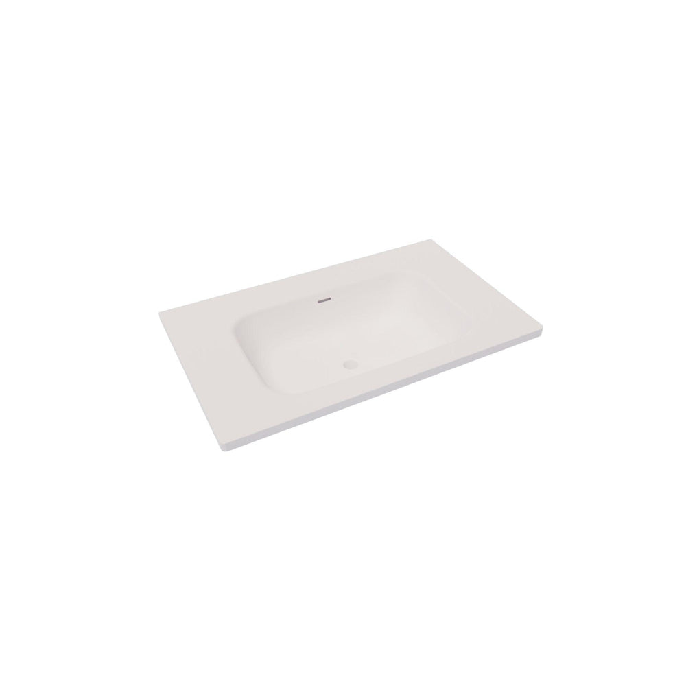 RIVA ARIA UNDERMOUNT SINGLE VANITY SOLID SURFACE TOP MATTE WHITE (AVAILABLE IN MULTIPLE SIZES)