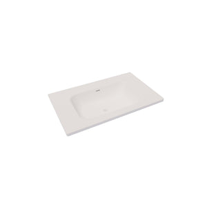 RIVA ARIA UNDERMOUNT SINGLE VANITY SOLID SURFACE TOP MATTE WHITE (AVAILABLE IN MULTIPLE SIZES)