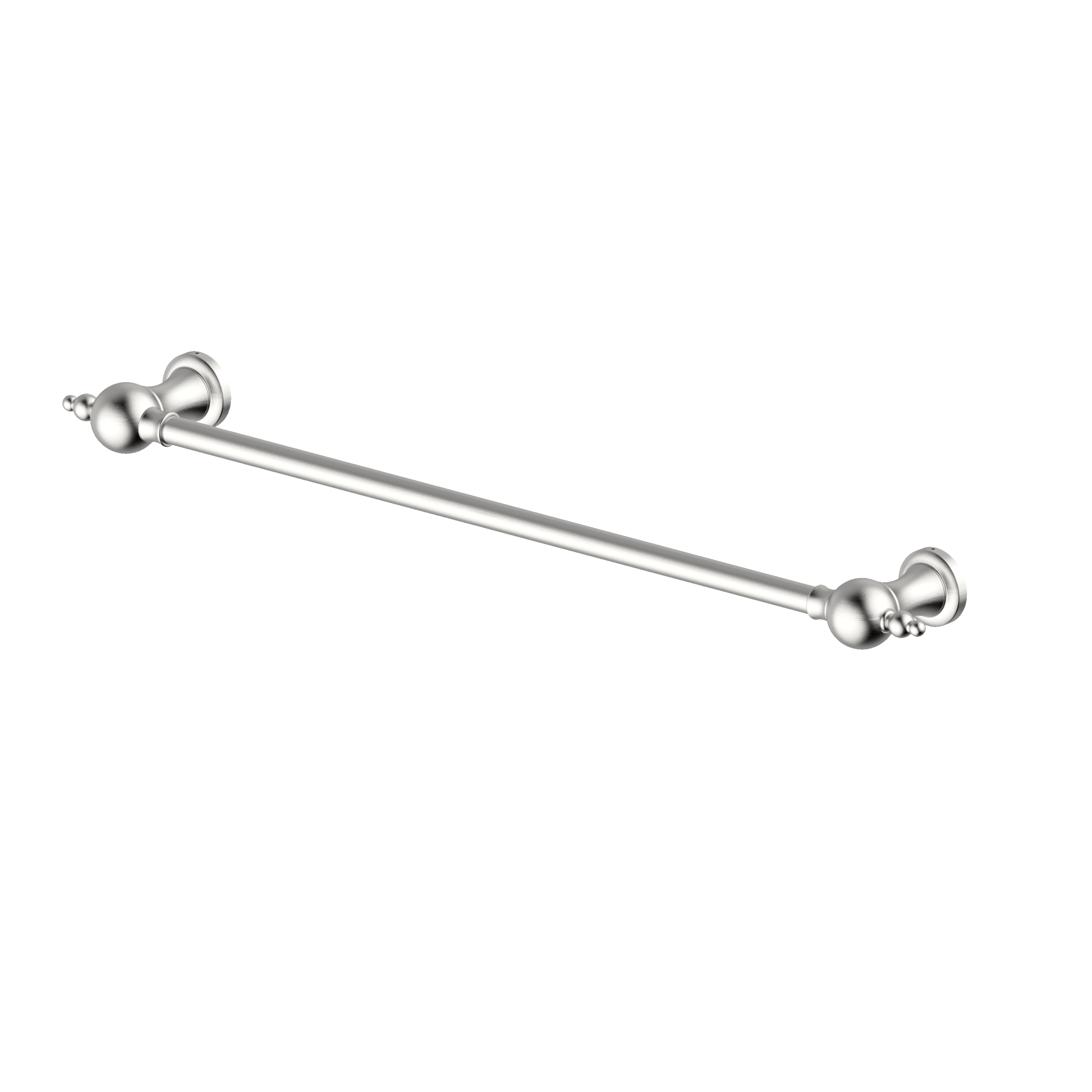ARMANDO VICARIO PROVINCIAL NON-HEATED SINGLE TOWEL RAIL BRUSHED NICKEL 600MM