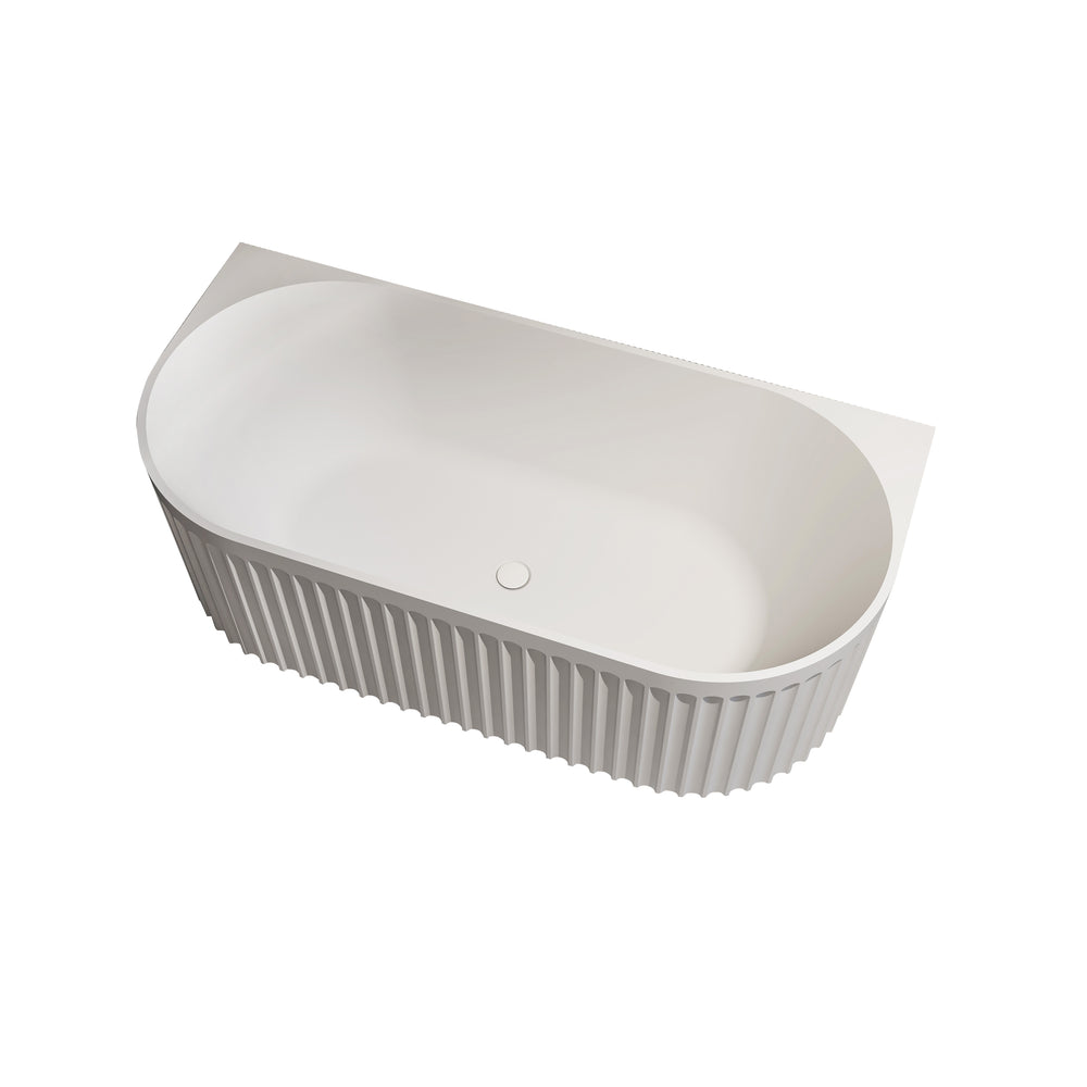 INFINITY ARTEMIS BACK-TO-WALL BATHTUB MATTE WHITE (AVAILABLE IN 1500MM AND 1700MM)