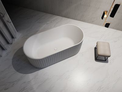 INFINITY ARTEMIS FREESTANDING BATHTUB MATTE WHITE (AVAILABLE IN 1500MM AND 1700MM)