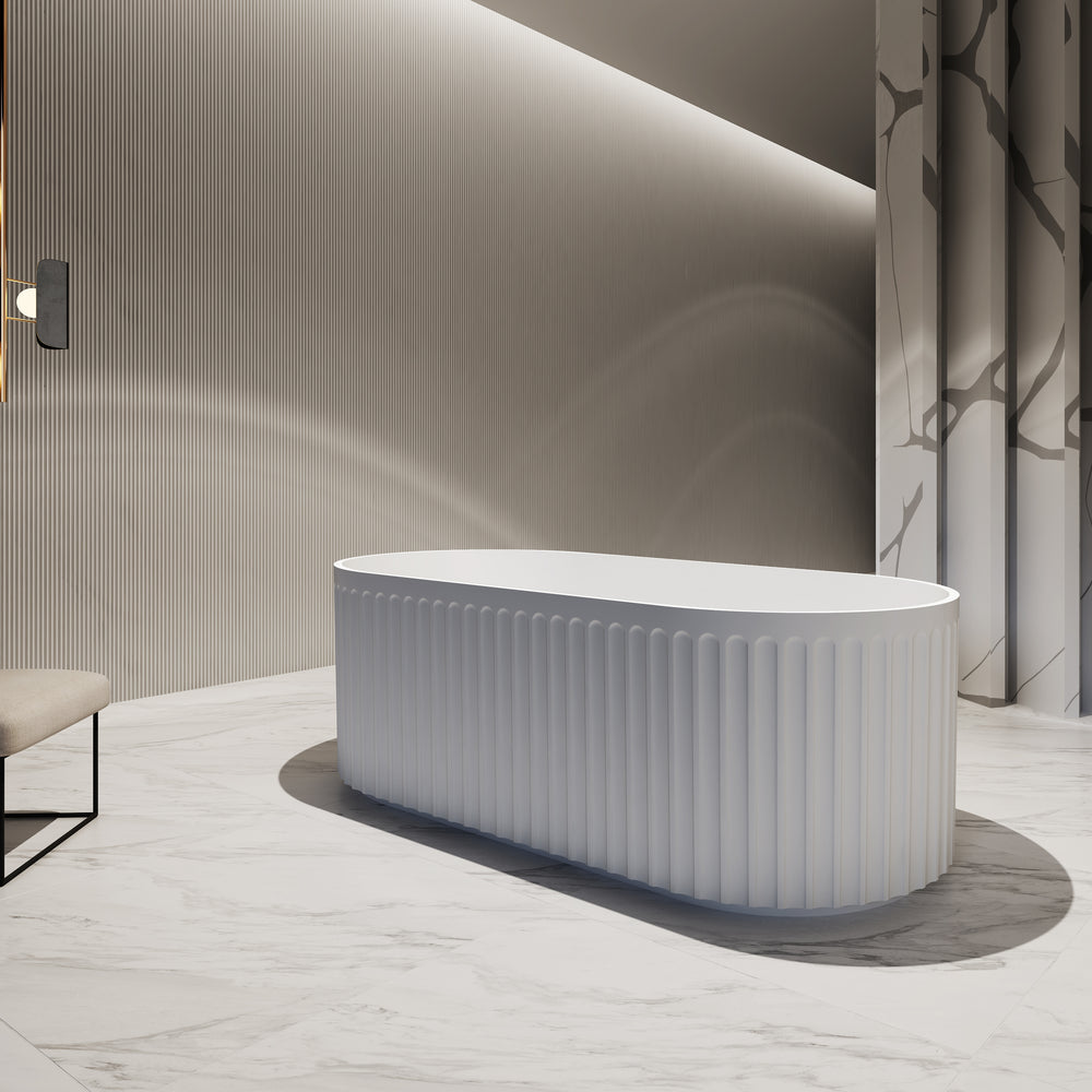 INFINITY ARTEMIS FREESTANDING BATHTUB MATTE WHITE (AVAILABLE IN 1500MM AND 1700MM)