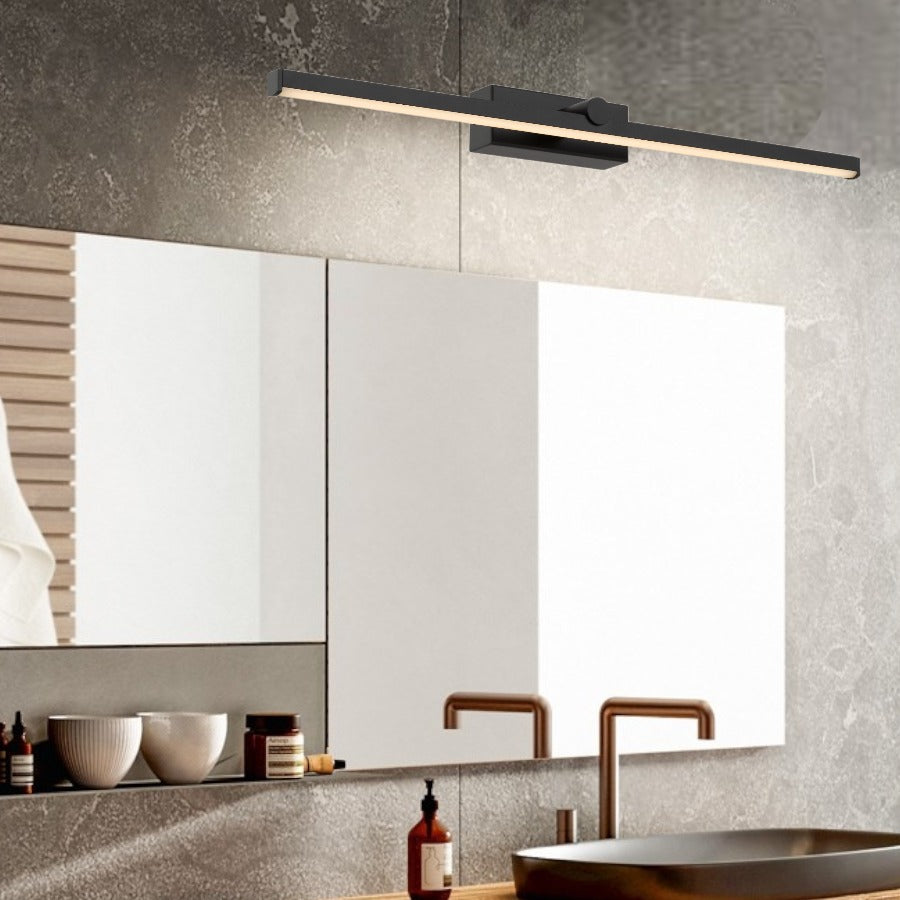 TELBIX ARVIN VANITY LED WALL LIGHT BLACK 620MM