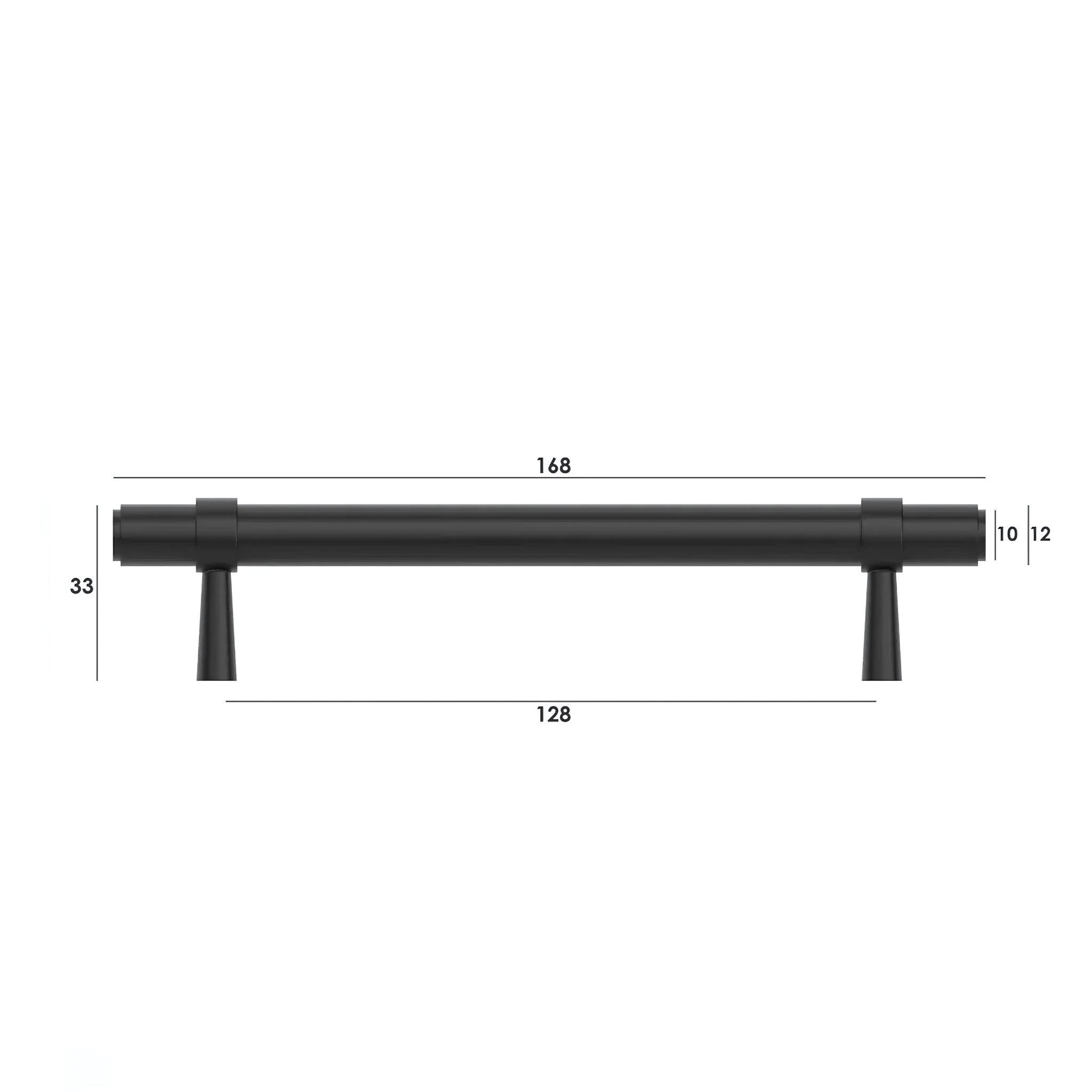 OTTI ASTOR HANDLE MATTE BLACK (MULTIPLE SIZES AVAILABLE)
