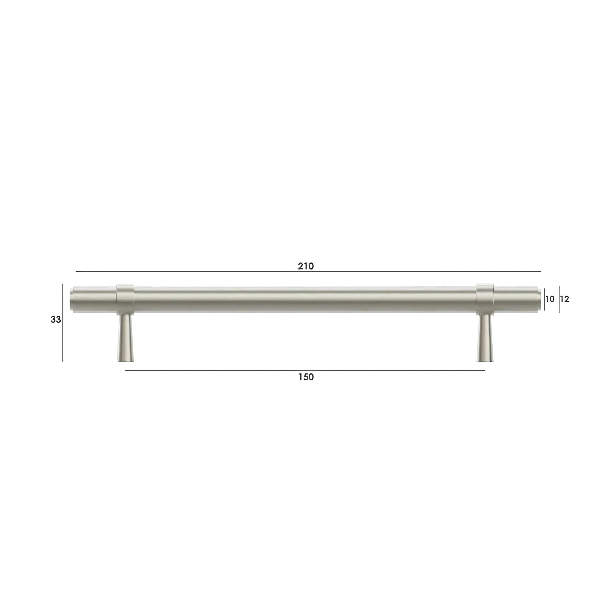 OTTI ASTOR HANDLE BRUSHED NICKEL (MULTIPLE SIZES AVAILABLE)